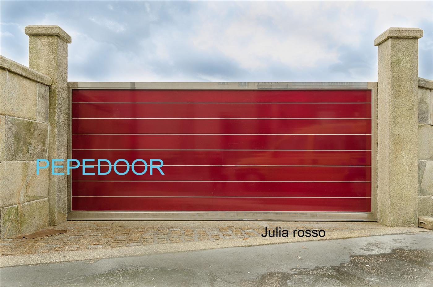 Puerta Julia rojo