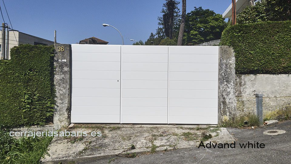 Puerta automática corredera Advánd white